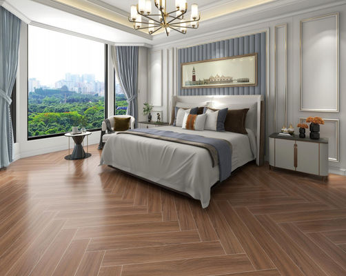 Buy Brown Wooden Porcelain Tiles 150x900mm for Interior Wall Floor online manufacture