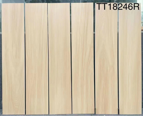 Buy 8x40'inch  Gray Interior Wall Outside Floor Wooden Ceramic Tiles for Project Balcony Foyer  Soft Glazed Porcelain Strip online manufacture