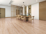 ISO9001 Wooden Porcelain Tiles Khaki Strip For Bedroom 15*90cm Apartment Floor Wall Ceramic Tiles Decoration 0.95cm