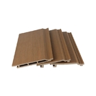 18x176mm WPC Cladding Panel Wood Plastic Composite Siding Board Brown House Wall Floor Indoor Flat Plank