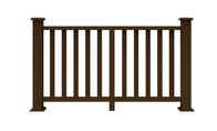 SGS WPC Fence Panel Protective Railing 2000x1200mm Outside Board For Garden Engineering