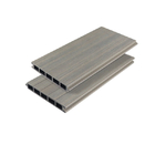 Dark Gray Wood Plastic Composite Panel Outside Courtyard Pergola Board Partition 170x24mm