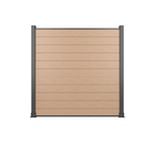 Outdoor Terrace Anti - Corrosion Plastic Wood Board 170x24mm Gray Enclosure Fence WPC Guardrail Panel