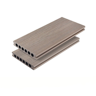 Buy Khaki Anti- Mildew WPC Decking Floor Wood Plastic Composite Floor Panel 138x23mm Outside Courtyard Decor online manufacture