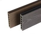 3D Outdoor Wood Plastic Composite Flooring WPC Floor Panel 140x25mm Brown Insulation Courtyard Platform