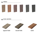 3D Outdoor Wood Plastic Composite Flooring WPC Floor Panel 140x25mm Brown Insulation Courtyard Platform