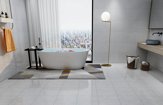 Buy Firebrick Ceramic Rustic Tiles For Bathroom And Gray Interior Flooring 400x400mm For Dining Room online manufacture