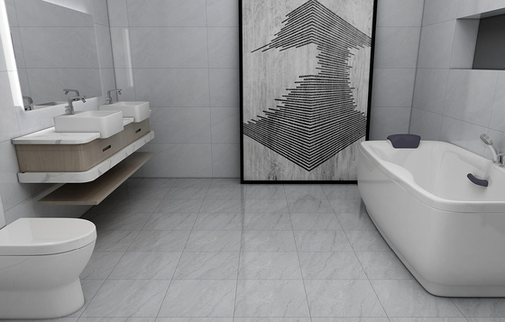 Buy 3~6% Water Absorption Rustic Ceramic Tile Cooking Gray Indoor Floor Glossy Glazed Matt online manufacture