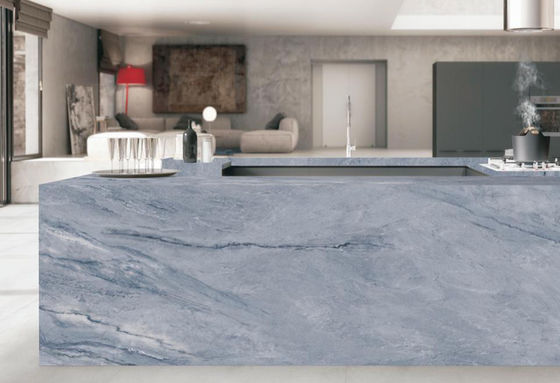 Buy Morandi Gray Sintered Stone Slab 1600x3200mm Non-Slip Floor Tile online manufacture