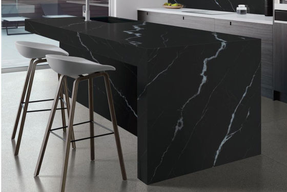 Buy Phantom Black Sintered Stone Slab 800x2600x12mm Matte Surface online manufacture