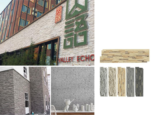 Buy Granite Grey 1160x300x30mm Cultural Stone Brick Polyurethane Outdoor Wall Decorative Building Panel online manufacture