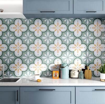 Buy Green Ceramic Rustic Tile 20x20cm Waterproof Indoor Floor Wall online manufacture