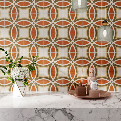 Buy Yellow Non-Slip 20x20cm Ceramic Rustic Tile for Floor and Wall online manufacture
