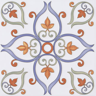 Buy White Blue Ceramic Rustic Tile 20x20cm AAA Grade Floor Wall online manufacture