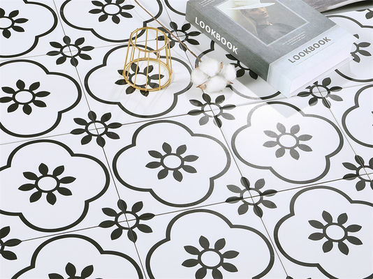 Buy 20x20cm Black White Ceramic Rustic Tile AAA Grade Indoor Floor Wall online manufacture