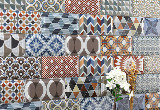 Buy Modern Ceramic Wall Tiles 75x152mm Multiple Colors White Body online manufacture
