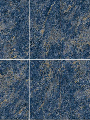 Buy Dark Blue 600x1200mm Outside Full Polished Glazed Curtain Wall Porcelain Tiles For Garden And Hotel online manufacture