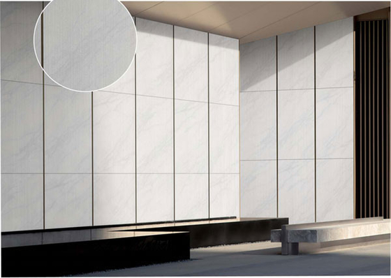 Buy 3D Line White Matte Antique Exterior Curtain Wall Porcelain Tiles 600x1200cm For Shopping Mall And Building online manufacture