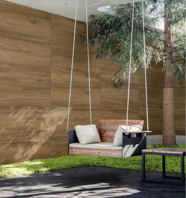 Buy Light Brown Wood Grain Matte Antique Outdoor Stone Tile 600x1200mm online manufacture