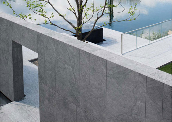 Buy No Fade Mural Gray 1200x600mm Exterior Curtain Wall Thick Tile For Renovation online manufacture