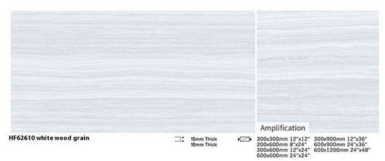 Buy Gray Wood Grain Clay Paving Tile 600x1200mm Acid-Resistant Outdoor online manufacture