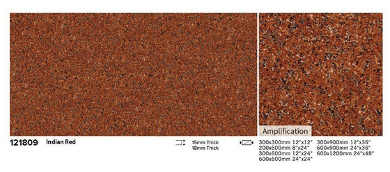 Buy Scratch-Resistant 600x900x18cm Acid-Resistance Red Floor Paving Tile For Restaurant online manufacture