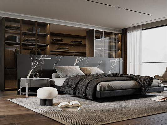 Buy Black 1420x2700mm Matt Sintered Stone Slabs For Living Room online manufacture