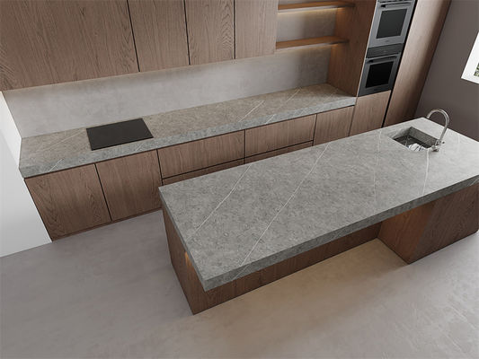 Buy Gray Matte Sintered Stone Slab 1420x2700mm for Hotel Walls online manufacture