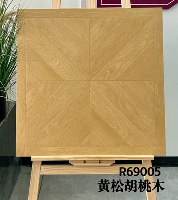 Buy Brown 600x600mm Antibacterial Floor Tiles And Wooden Ceramic Tile for balcony design online manufacture