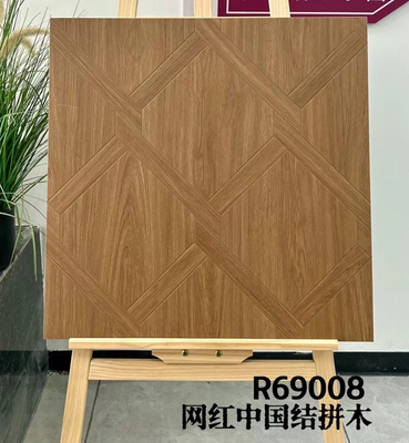 Buy Brown 60x60cm Wooden Ceramic Tile And Indoor Floor Tiles For Bedroom Design online manufacture
