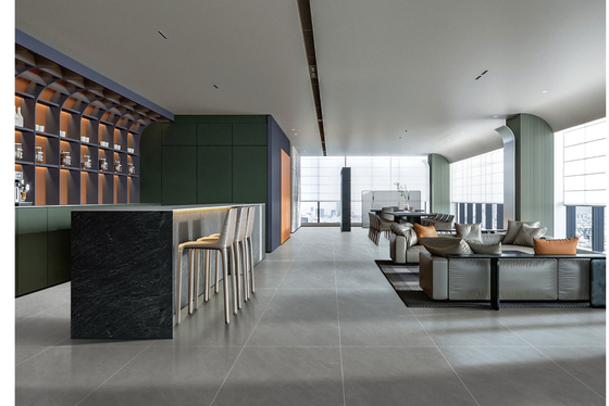 Buy Interior Floor Stunning Baby Face Glazed Porcelain Tile And Gray 600x1200mm Tiles For Design And Restaurant online manufacture