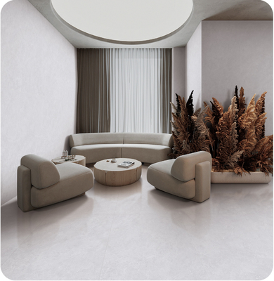 Buy Non-Slip Light Grey Inside Floor 750x1500mm Retro Baby Face Glazed Porcelain Tile For Project Renovation online manufacture