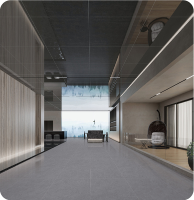 Buy Deep Gray 600x1200mm Antibacterial Tiles And Outside Floor Antique Soft Glazed Porcelain Tile For Office And Project online manufacture