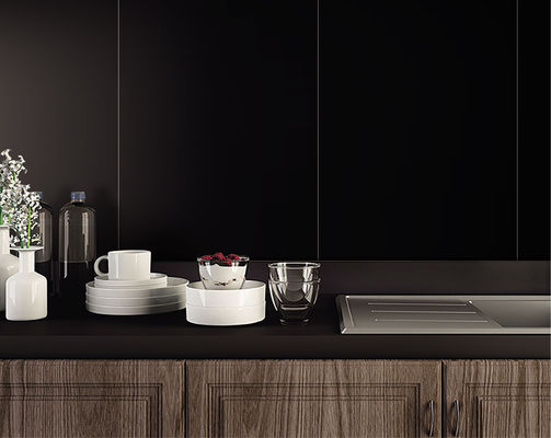 buy Black Glazed Porcelain Wall Tiles 600x1200mm Indoor AAA Grade online manufacture