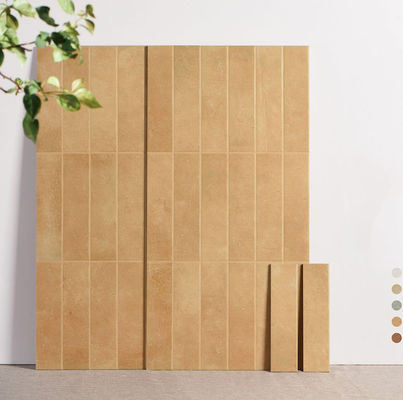 Buy Non-Slip Ceramic Wall Tiles 400x800mm Light Brown AAA Grade online manufacture