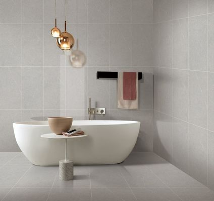 Buy 400x800mm Light Gray Glazed Ceramic Wall Tile AAA Grade online manufacture