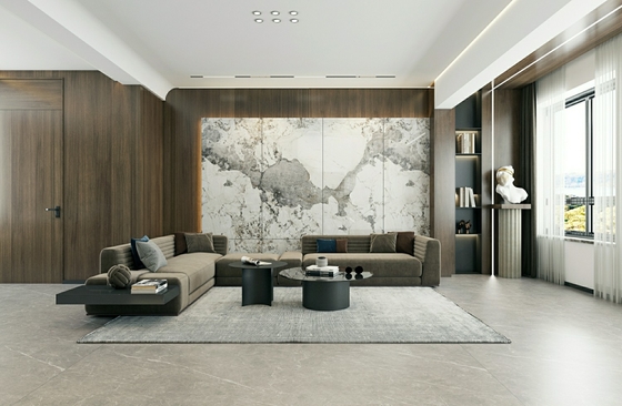 Buy Vintage Decorative 900x1800x9mm Outdoor Wall and floor Glazed Polished Porcelain Tile For Project Renovation online manufacture