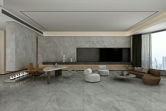 Buy Grey Polished Glazed Porcelain Tile 900x1800mm Indoor Floor Wall online manufacture