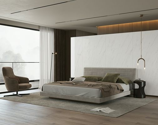 Buy White 900x1800mm Polished Glazed Porcelain Tile Antibacterial Scratch-Resistant online manufacture