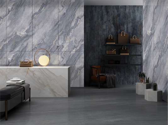 Buy Durable  W.A 0.5% Eco-Friendly Gray Indoor Wall And Floor Porcelain Glazed Polished Tile For Balcony And House online manufacture