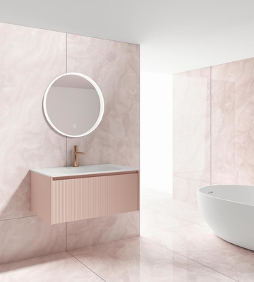 Buy Pink Marble Look Indoor Floor Tiles Grade AAA Non-Slip Polished Glazed Porcelain Tile For Living Room And Office online manufacture