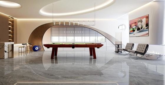 Buy Polished Glazed Porcelain Tile 900x1800mm Light Gray Marble Look online manufacture