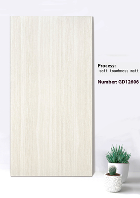 Buy Beige And Gray 600x1200mm No Fade Soft Touchness Matt background Curtain Wall Tile For Square online manufacture