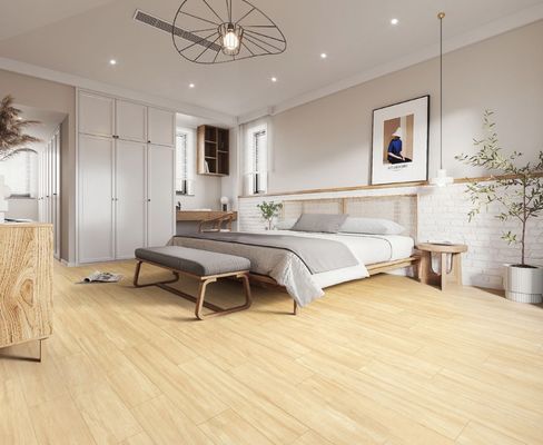 Buy AAA Grade 165x1000mm Yellow Brown Wooden Porcelain Tile Strips online manufacture