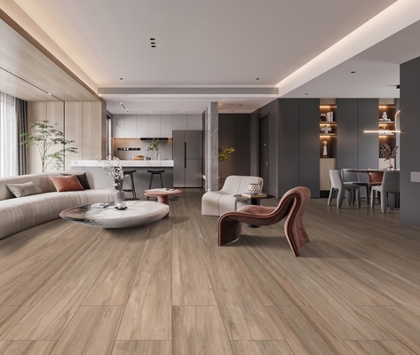 Buy No Fade 250x1500mm Wooden Porcelain Strips And Brown Floor Tiles For Living Room No Fade online manufacture
