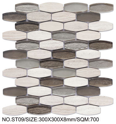 Buy Beige and Gray Stunning 300x300mm Natural Stone Mosaic For Renovation and Project online manufacture