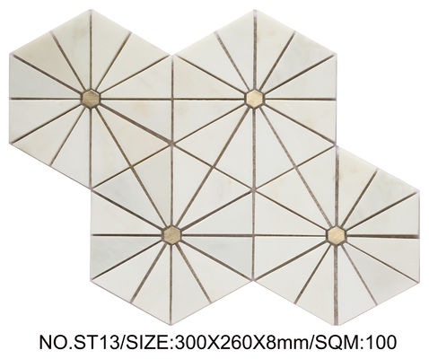 Buy Waterproof Beige 300x260mm Natural Stone Mosaic For Building and  Swimming Pool online manufacture
