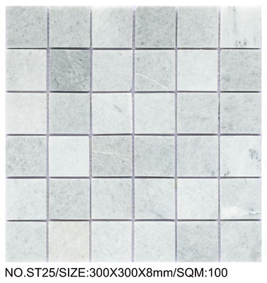 Buy Firebrick Square 300x300mm Natural Stone Mosaic For Dining Room And Living Room online manufacture