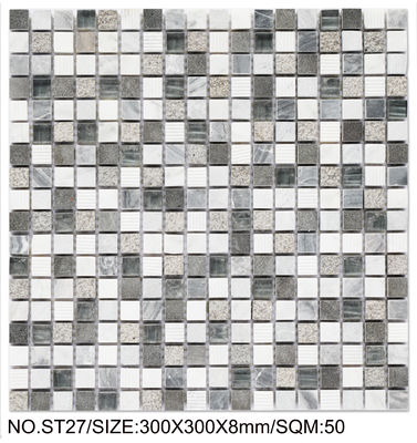 Buy Wear-Resistant And Stain-Resistant Square 300x300mm Natural Stone Mosaic For Building And Project online manufacture