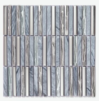Buy 282x294mm Decorative And Elegant Interior Wall Natural Stone Mosaics Blue For Living Room And Apartment online manufacture